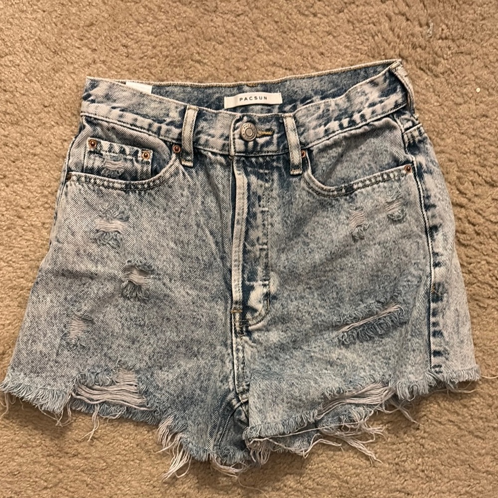PacSun Women's Light Blue Jean Shorts